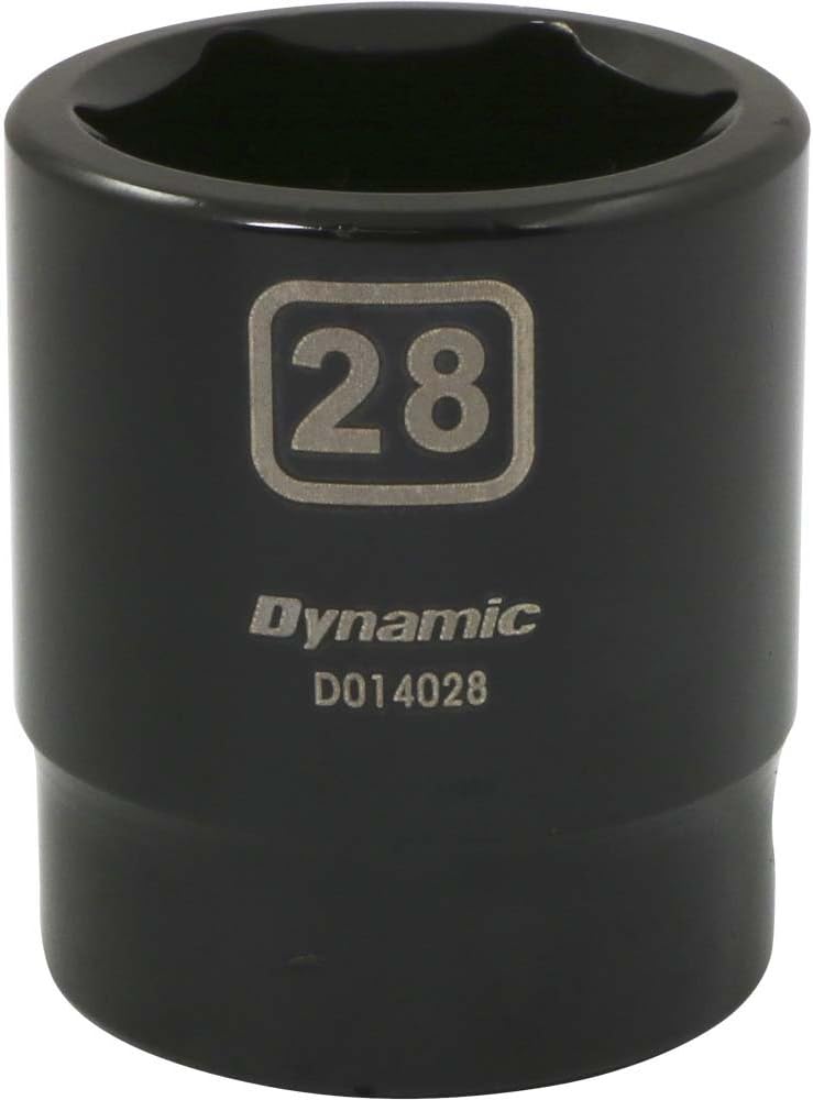 Dynamic Tools 1/2" Drive 6 Point Metric, 23mm Standard Length, Impact Socket