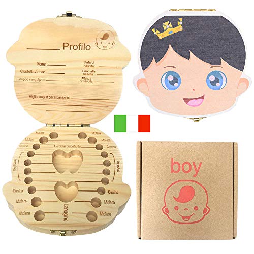 Goki Scatolina Portadenti In Legno Farfalla Rosa - Custodia Per Denti Da Latte, Regalo Per Perdita Dentino - 4