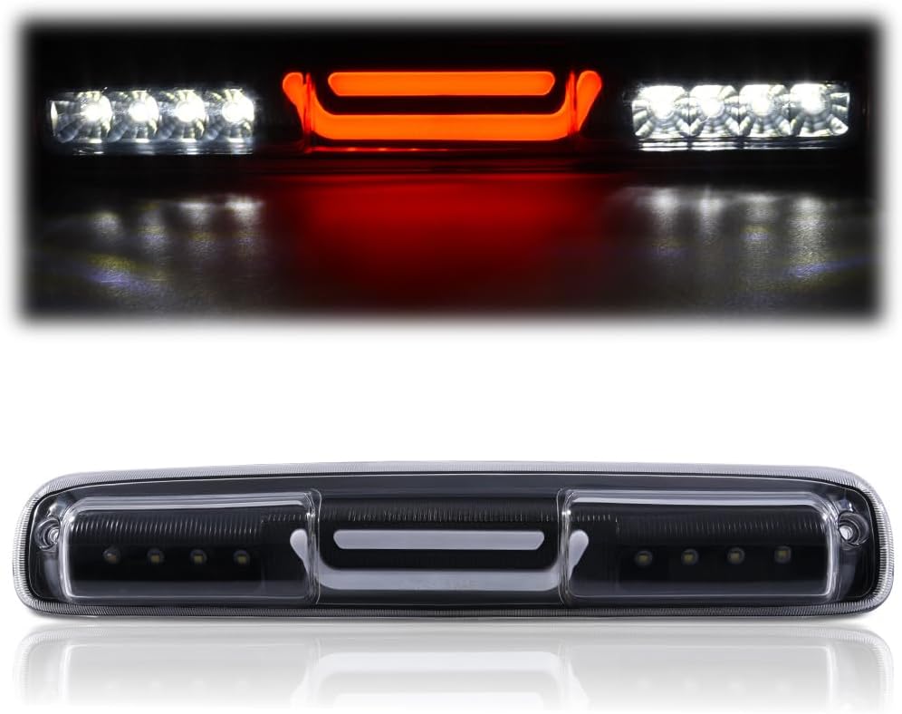 CROSSDESIGN Third 3rd Brake Lights LED Chrome High Mount Tail Lights Cargo