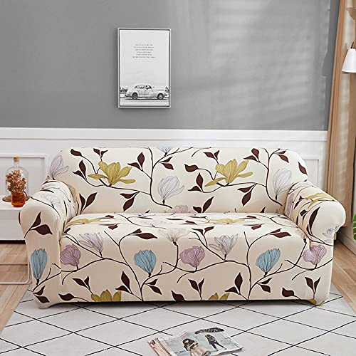 Sofa Cover Stretch 1 2 3 4 Seater Couch Covers Elastic Fabric Printed Pattern Armchair Sofa Covers Universal Fitted Sofa Slipcover Furniture Cover Protector ( Color : H , Size : 3 seats (190-230cm) )