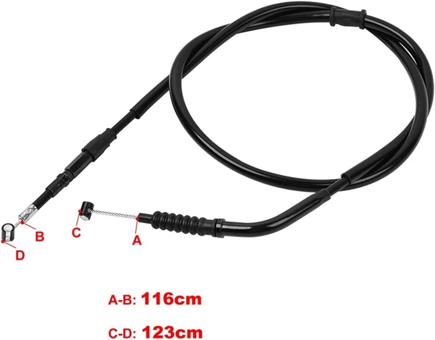 Motorcycle Adjustable Clutch Control Cable Line Wire Ropes Compatible With Yamaha WR450FR 2003 WR450FS 2004 WR450FV 2006 WR450 WR450F WR 450 5TJ-26335-C0-00