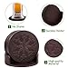 Coasters,PU Leather Coasters for Drinks Set of 6 with Holder Protect Your Furniture from Stains by 365park,Easter Gifts,Coffee