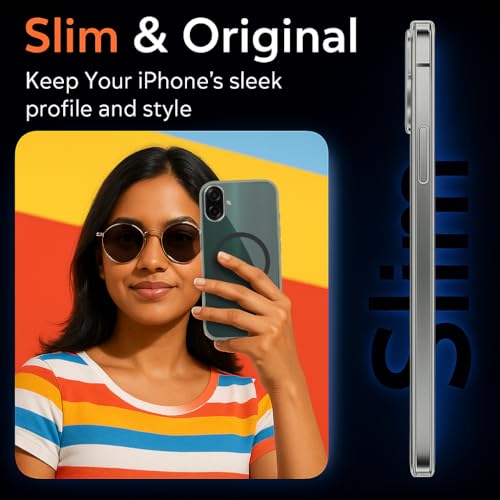 Image of Jkobi Lifetime Anti-Yellow MagSafe Compatible Clear Back Cover Case for Samsung Galaxy A07 5G | F70e 5G (Sleek Hard Crystal | Shockproof and Camera Protection)