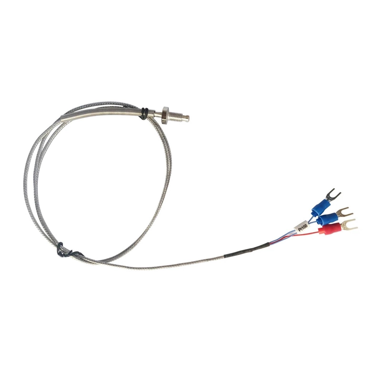M6-Gewindetemperatursensor Industrielles PT100-Thermoelement 0-800 ℃ for PID-Thermostatleitungslänge(PT100 2M)