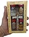 Zuluf Holy Land Set 5 in 1 Olive Wood Cross Set with 4 Bottles - Oil, Jordan Water, Holy Earth and Incense from Jerusalem | Catholic Orthodox Blessing Set from Israel | Religious Israel Gift HLG005