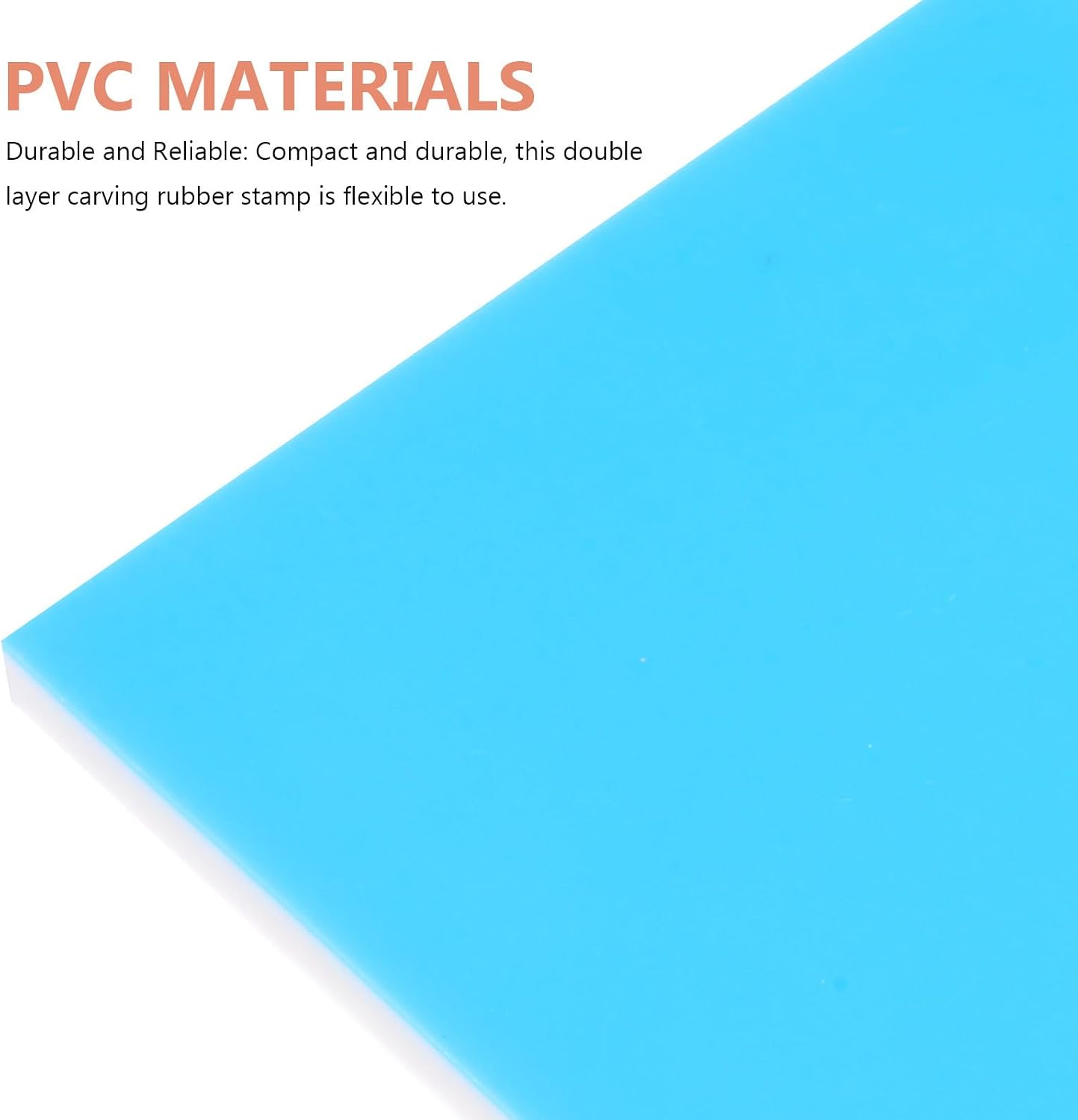 4pcs Double Layer Rubber Stamp DIY Carving Block for Printmaking