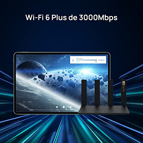 Roteador HUAWEI AX3 Pro Preto, WS7206, até 3000mbps de velocidade, WiFi 6, função mesh, toque para conectar e controle parentalal glide