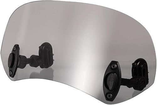 Miniatura 4 de Alerón de motocicleta universal acrílico con abrazadera Deflector de parabrisas ajustable Aerofoil para Yamaha para Kawasaki para Ducati (humo)