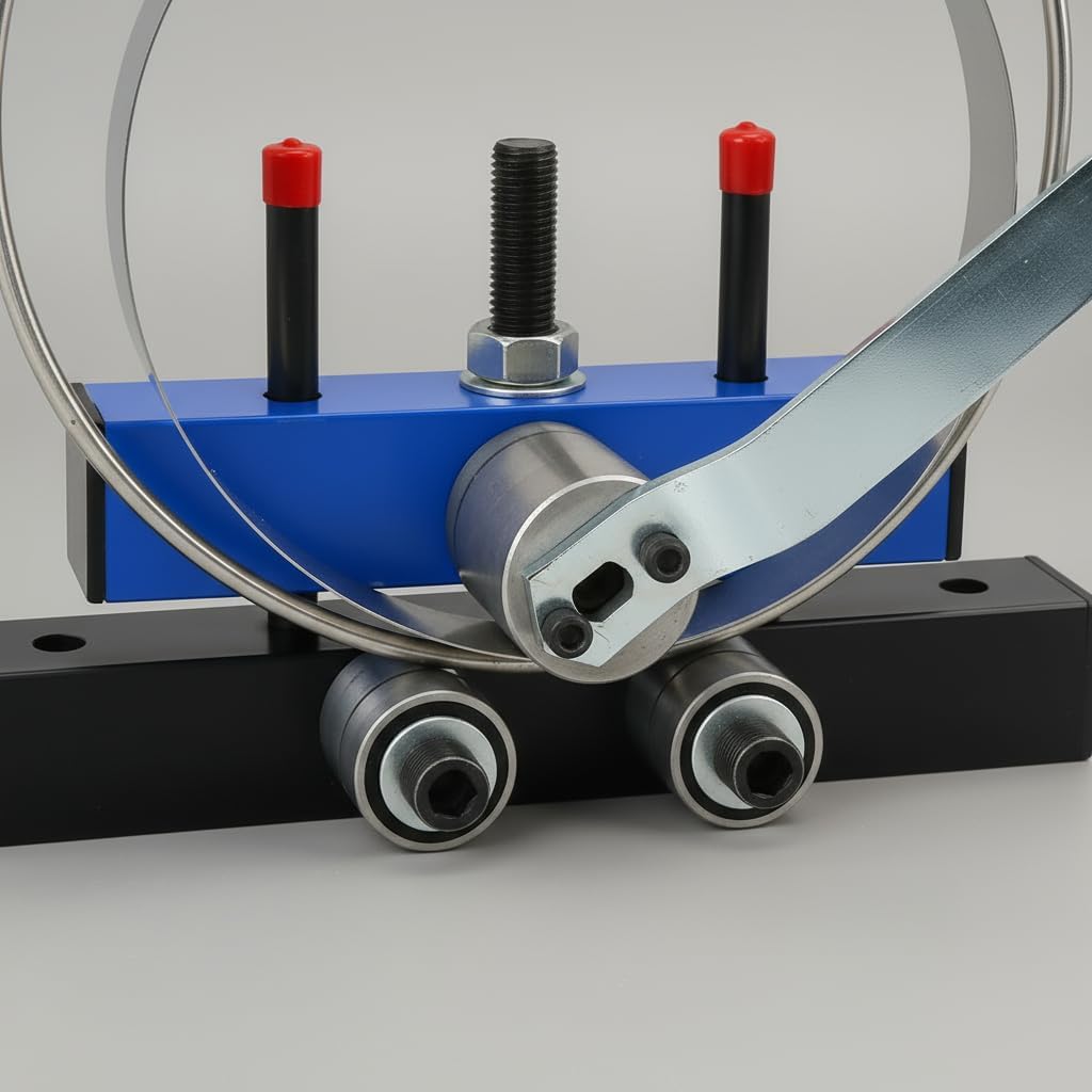 Manual Roller Bender For Steel Plate and Sheet Metal - Tube Bender, Rebar Bender, Fender Roller Tool, Screen Roller Tool, Rolling Machine - Ideal for Industrial, DIY, and Home Decoration Projects