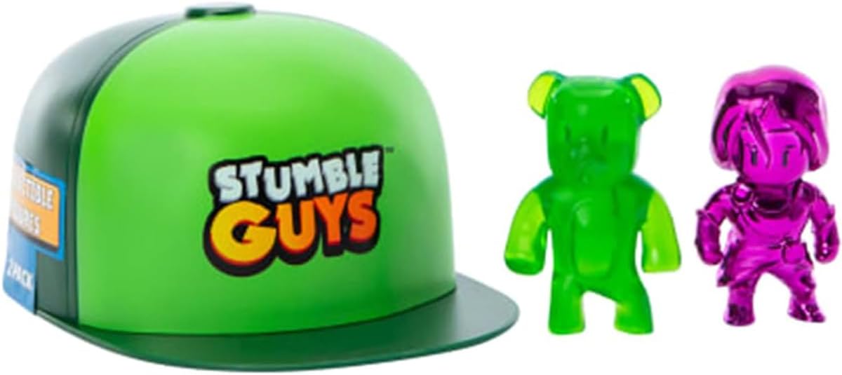 Stumble Guys Figure Blind Bag, 2 Şapka, 2'li Figür Seti, Resmi Lisanslı
