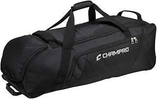 Champro Boss - Bolsa con Ruedas, Color Negro