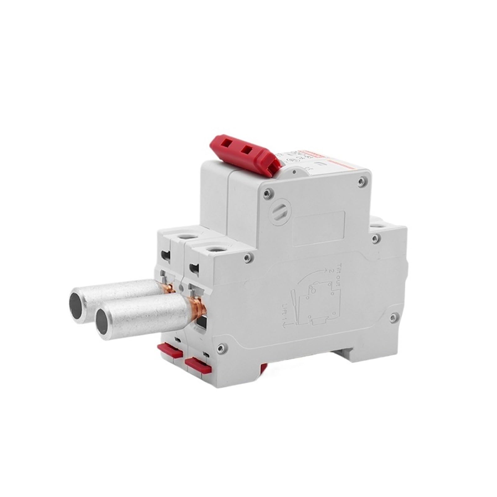 Bornier de mise à la terre 5/10/25 pièces Connecteur disjoncteur Terminal Air Switch Ampèremètre Fil Cosse Cuivre Aluminium Broche de connexion 10-70 mm² 8-3/0AWG (GTLA-10, 5 pièces)