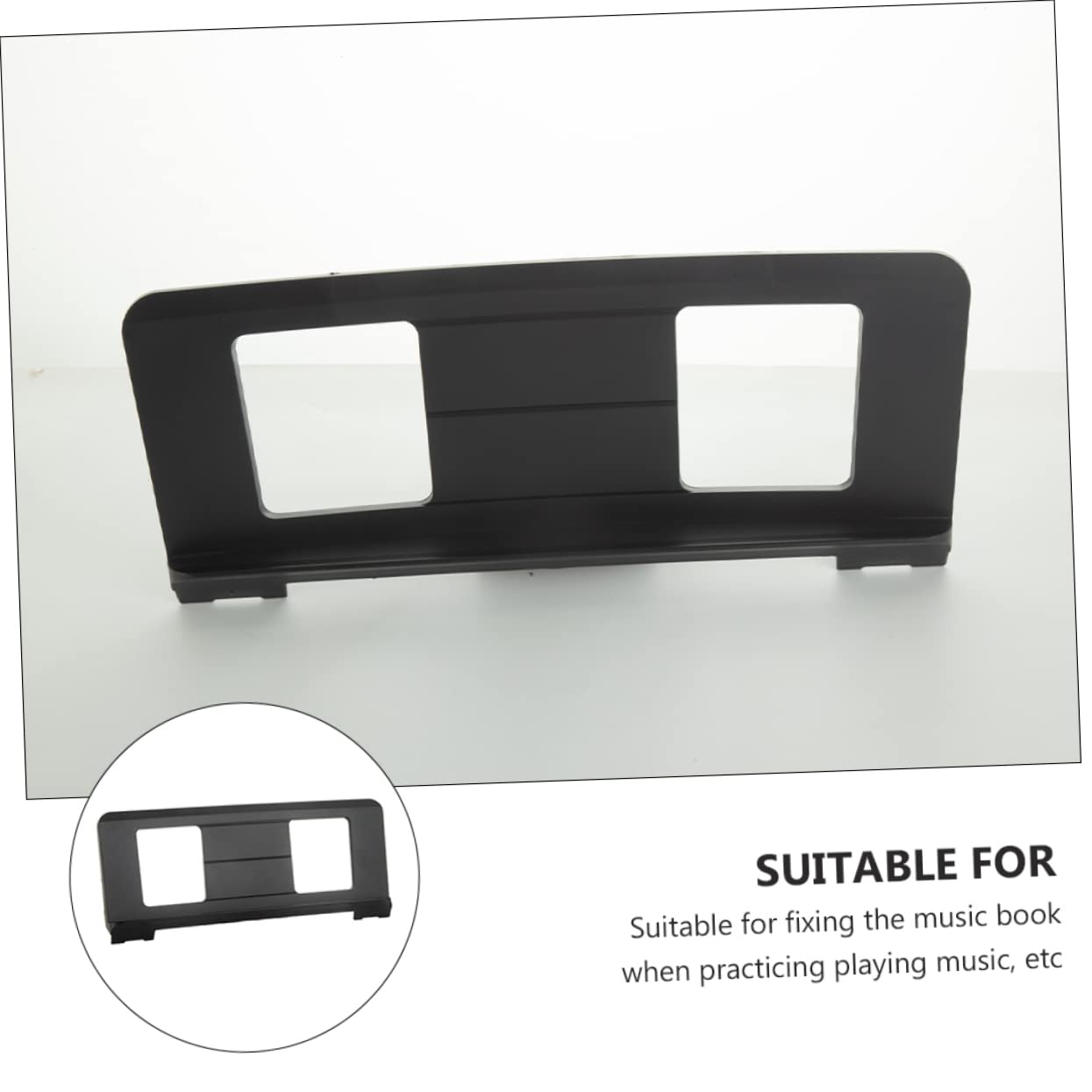 Hemobllo Supporto e Facile Trasportare per Abs da Nero Fissare Compatto in Libri Musicali Spartiti Pianoforte Elettronico Durante la Pratica