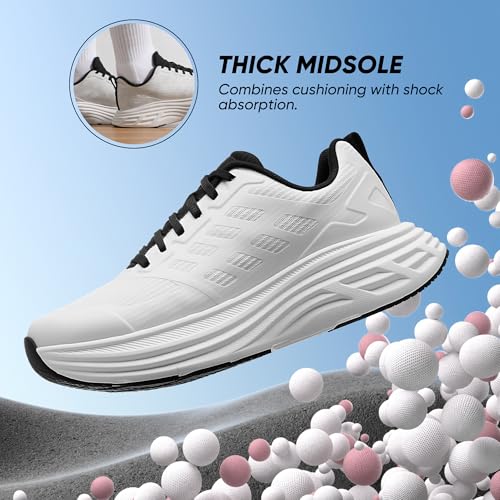 NORTIV 8 Women's Walking Shoes Cushion Running Tennis Shoes ActiveFloat Non-Slip Comfortable Breathable Workout Gym Sports Athletic Fashion Sneakers2