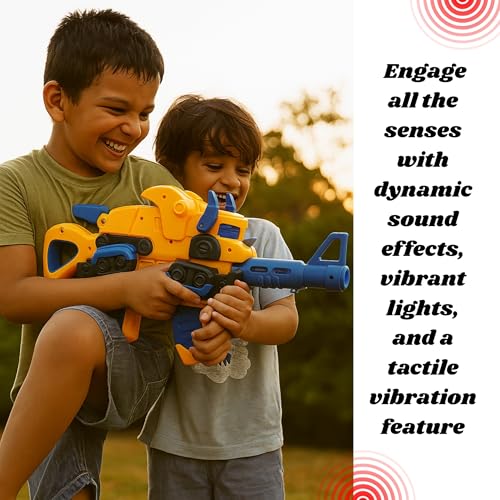 Image of Kids Mandi Battery Operated Gun Toy with Light & Sound | Ages 6+ Years