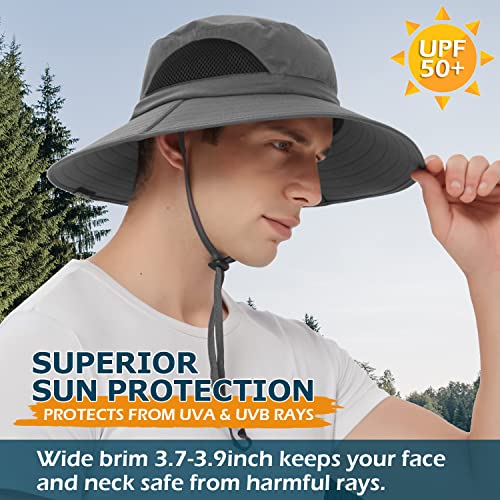 Einskey Wide Birm Fishing Hat With Neck Flap, Upf50+ Full Coverage Sun Protection Waterproof Safari Hat For Men And Women #TOP5