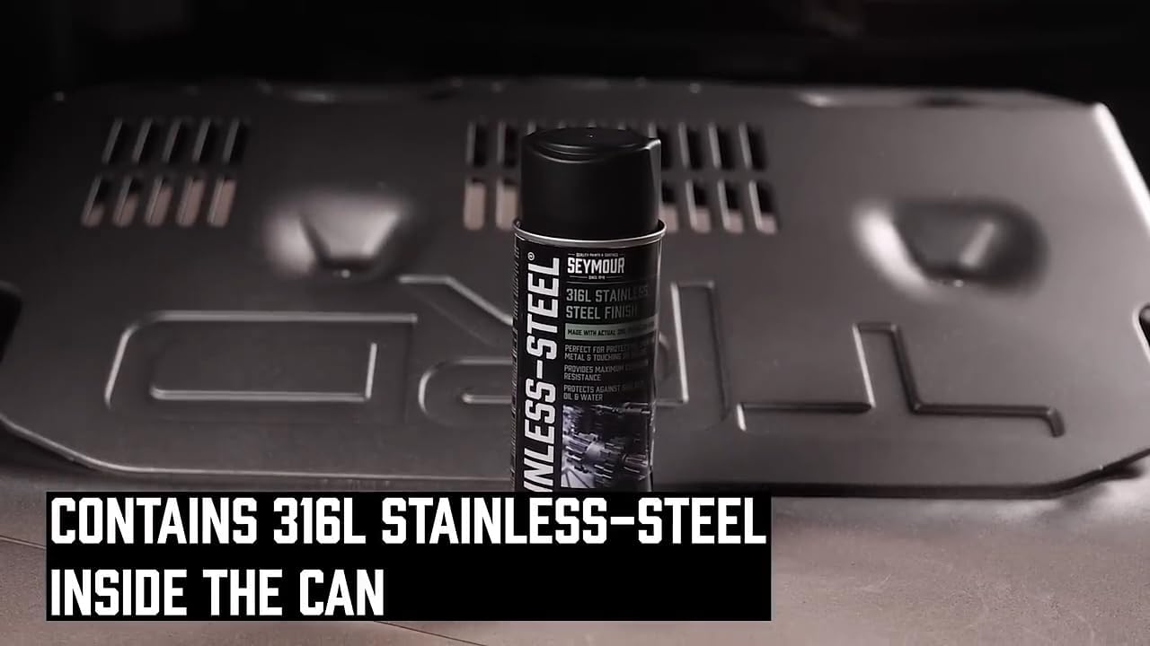 Stainless-Blast 16-54 Stainless Steel Spray Paint, 12 oz – 3-Pack | 316L Satin Finish, Corrosion Resistant, Fast-Drying Automotive Coating