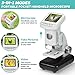 Rechargeable Digital Microscope for Kids 1200X - 2'' LCD Screen STEM Toy with 32G SD Card for Photo/Video, Portable Pocket Microscope for Boys Girls Ages 6,7,8-12, Science Kit Gift Birthday Christmas