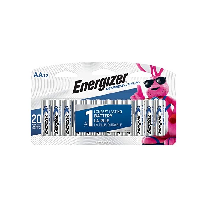 Energizer AA Lithium Batteries, World's Longest Lasting Double A Battery