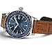 Hamilton Khaki Aviation Automatic Men's Watch, 42mm Stainless Steel Case, Swiss Made, Blue Dial Analog Wrist Watch for Men, 100m Waterproof, Sapphire Crystal, 3-Hand Movement, Cow Leather Strap