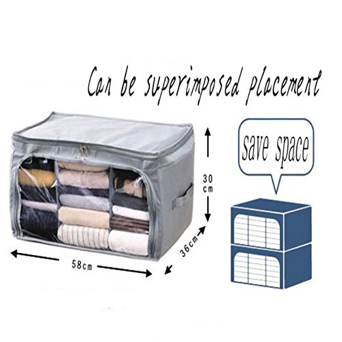 ZNXJJ Non-Woven Family Save Space Organizador Bed Under Closet Storage Box Clothes Divider Organiser Quilt Bag Holder Organizer Boxes