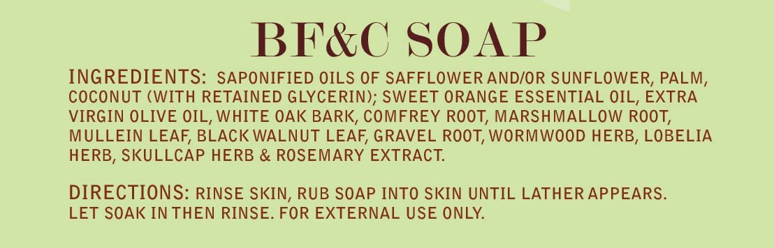 CHRISTOPHER'S ORIGINAL FORMULAS BF&C Soap 3.5 oz image 4