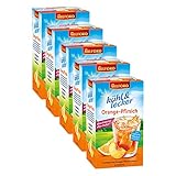 Milford kühl & lecker Orange-Pfirsich, 20 Teebeutel, 5er Pack