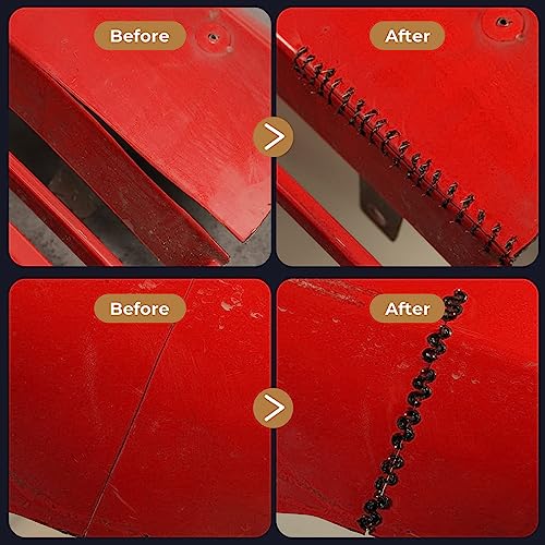 Hniuyun 50W Plastic Welder, Plastic Welding Kit with 200pcs Hot Staples, Car Bumper Crack Repair Kit for Most Plastic Repair 4 Hniuyun 50W Plastic Welder, Plastic Welding Kit with 200pcs Hot Staples, Car Bumper Crack Repair Kit for Most Plastic Repair - Image 4