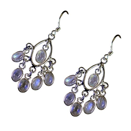 Pendientes de piedra lunar natural perfectos para eventos y estilo boho chic 5