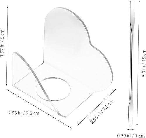 Artibetter 3sets Acrylic Makeup Mixing Palette with Spatula Heart-Shaped Foundation Blending Tray for Easy Mixing and Travel Use Compact and Lightweight Cosmetic Tool