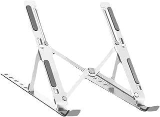 Foldable Plastic Laptop Stand for Home Office Universal Multi-Angle Adjustable Stand for Laptops & Tablets Portable Non-Slip Desktop Raiser (VCD360-2)