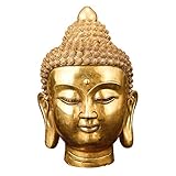 BRONZE-BUDDHA-KOPF-ORNAMENT: Die Farbe ist schön und reimt sich, und das Multiprozess-Verfahren erzeugt eine glatte Farbe
