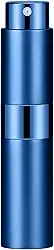 Atomizador de perfume recarregável, frasco portátil de 8 ml, spray atomizador de perfume portátil de 8 ml para mulheres e homens, pequeno frasco spray para acessórios de viagem (azul)