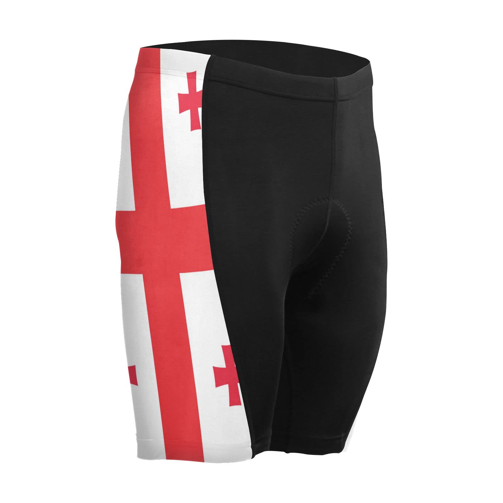 Georgia Flag Men's Bike Shorts Padded Cycling Bicycle Biking Shorts Tight Multicolor
