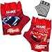alles-meine.de GmbH Fahrradhandschuhe - Disney Cars - Auto - Lightning McQueen - inkl. Name - abgepolstert & Anti rutsch - 3 bis 8 Jahre - universal auch für Roller und Dreirad L..