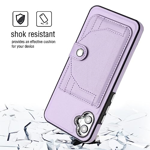 Étui cuir PU Samsung A04E doublure microfibre douce protection luxe
