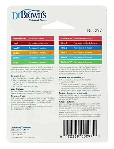 Dr. Brown's Natural Flow Preemie Standard Nipple 2 Pack
