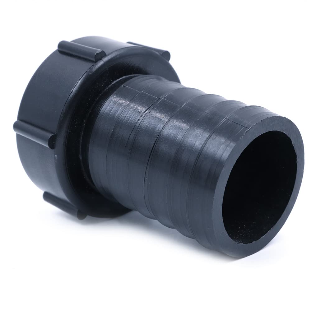 Adattatore IBC Da 50 Mm Per Tubo Da Giardino – Raccordo Filettato Grosso, In Plastica Robusta, Per Valvole A Sfera E A Farfalla