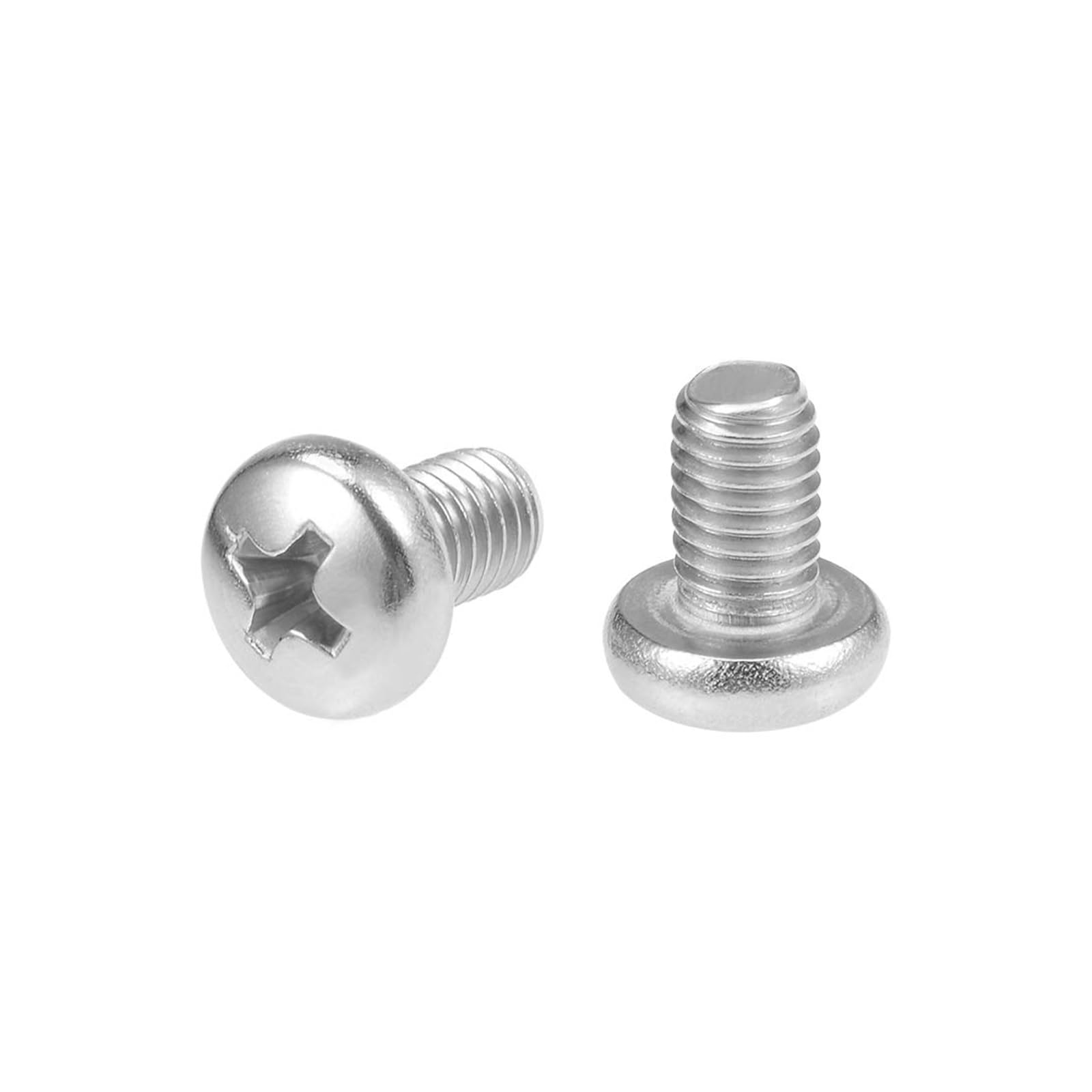 MACHSWON M5x8mm Machine Screws Phillips Cross Pan Head Screw 304 Stainless Steel Round Head Cross Screw Fasteners Bolts 20Pcs