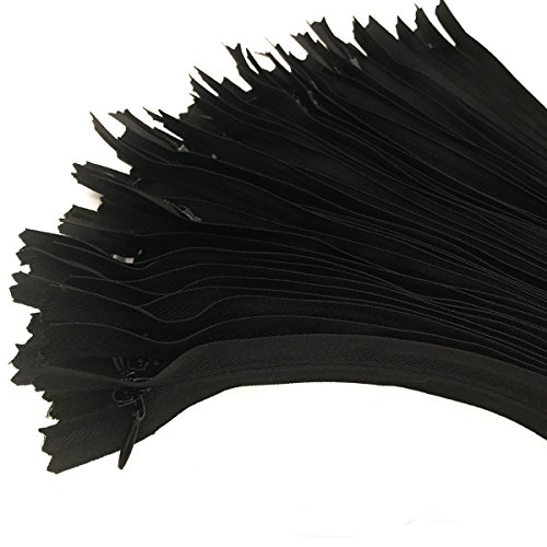40Pcs Nylon Invisible Zipper Tailor Diy Sewing Tools For Garment/Bags/Home Textile(9 Inch,Black) #TOP5