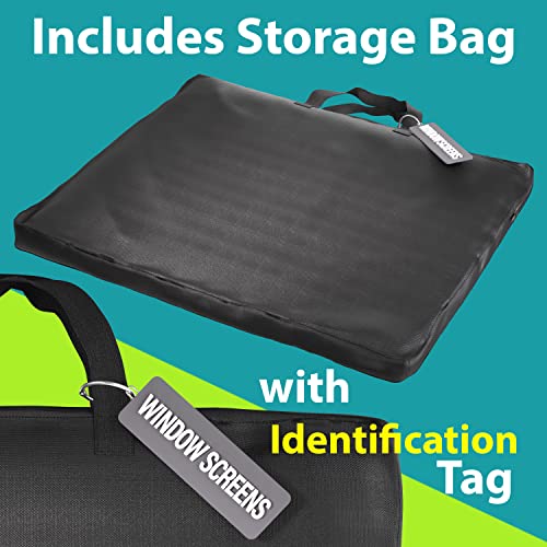 2-Pack Adjustable Horizontal Window Screen 18-37 Inches Wide, 18 Inch High #TOP1