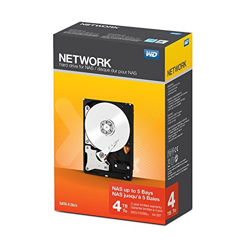 WD Red interne Festplatte 4 TB (3,5 Zoll, NAS Festplatte, 5.400 U/min, SATA 6 Gbit/s,...