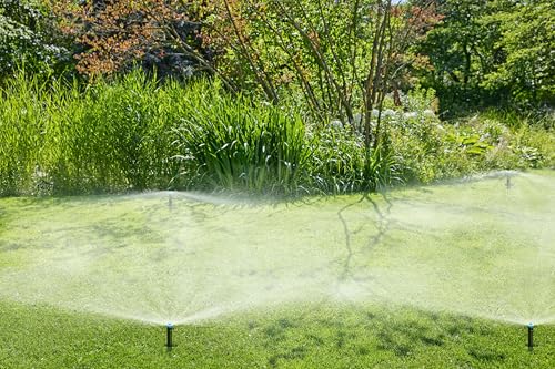 Gardena Sprinklersystem Versenkregner SD80: Pop-up Bewässerungssystem für kleine Rasenflächen bis 80 m², Reichweite von 3-5 m, mit Sprühdüse, 1/2 Zoll Innengewinde (8243-20)