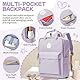 HYC00 Schulrucksack Teenager Mädchen Schultasche College Rucksack Damen Leichte Schulranzen Schule Rucksack für Mädchen Schultaschen Tagesrucksack Laptop Rucksack Damen 15.6 Zoll Work Daypack,Lila