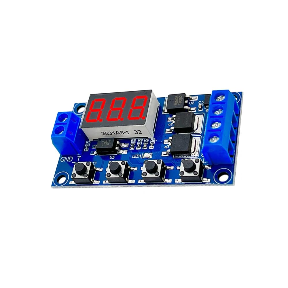 Modulo Timer Relè 12V | Regolabile 0.1sec-999min | Display LED | Per Luci, Pompe, Elettrovalvole - Foto 7