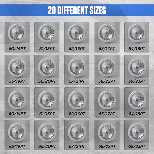 Image of 20Pcs Wheel Lock Removal Kit, Porsche Wheel Lock Key Set, Wheel Lock Removal Tool Kit Lug Nut Key Set, Anti-Theft Screw Remover for Removing and Locking