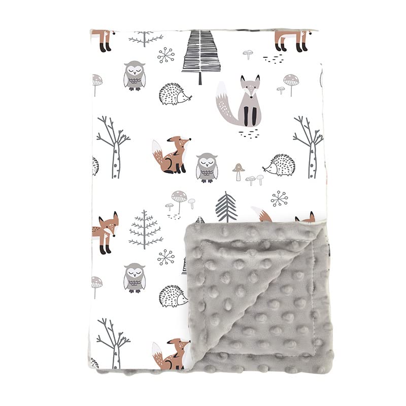 Aisawate Baby Blanket Newborn Gifts, Soft Plush Blankets with Dotted Backing, Fleece Fabric Essentials for Unisex Toddlers