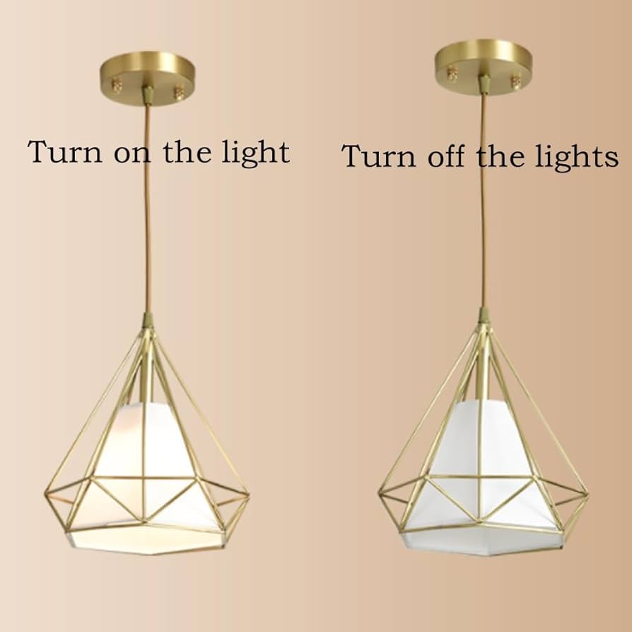 未使用★Gold Box Frame Pendant Lightペンダントライト 未使用☆Gold Box Frame Pendant Lightペンダントライト