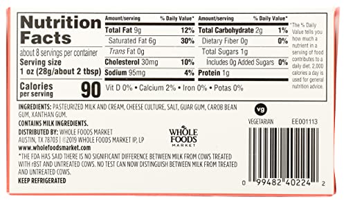 365 By Whole Foods Market, Cream Cheese Rbst Free, 8 Ounce #TOP1