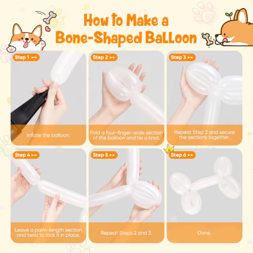 Image of PTGUOLUO Paw Balloons Garland Arch Kit 201Pcs with Dog Bone Foil Balloons and Paw Print Balloon, Royal Blue Yellow Red Balloons Arch Kit for Paw Birthday Baby Shower Party Decorations